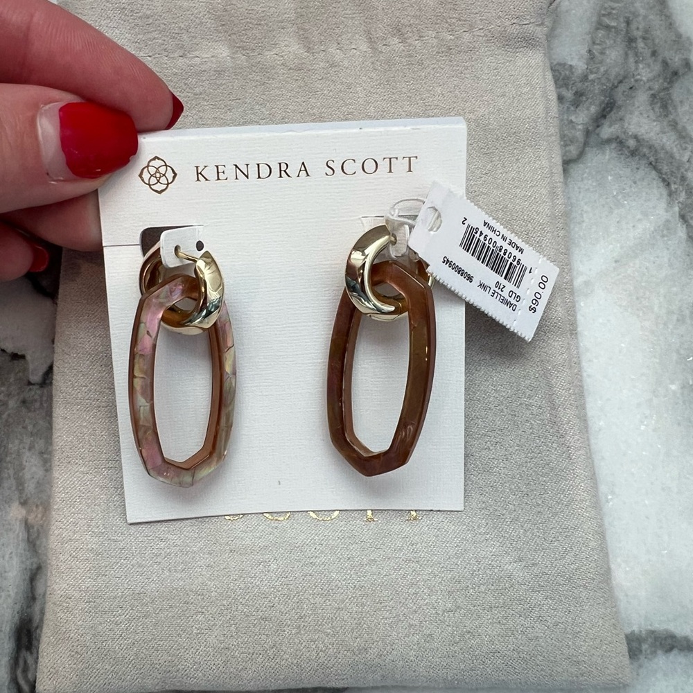 Kendra Scott Gold Danielle link earrings